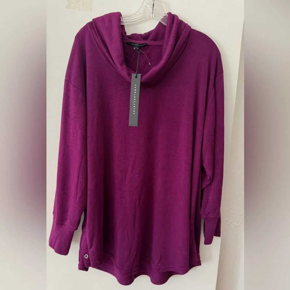NWT JANE + DELANCEY Elegant Cowlneck Sweater Size 1X w Callout